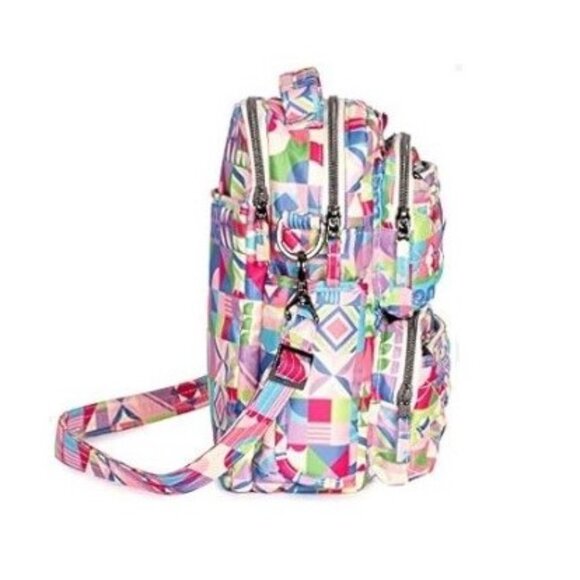 Lug Compass Crossbody Bag Disney Small World Multi NWT - Picture 3 of 12